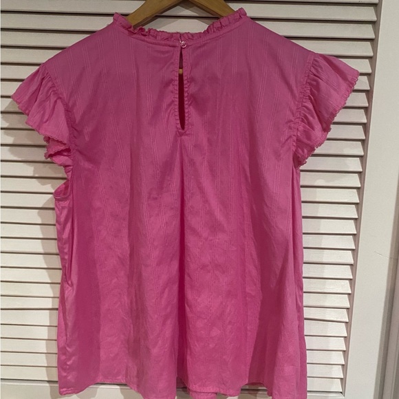 Pink Ruffled Women's Top - Picture 2 of 6